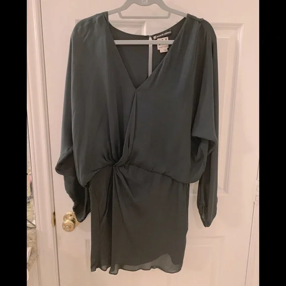 Haute Hippie | Dresses | Dark Green Haute Hippie Silk Dress | Poshmark